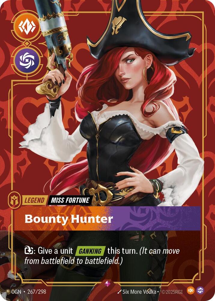 Miss Fortune, Bounty Hunter (V.1 - Rare) - Origins (Rare) [OGN-267] — riftbound card