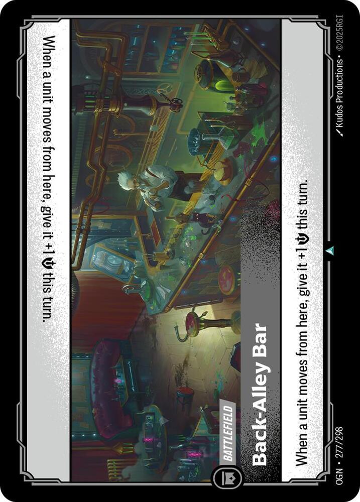 Back-Alley Bar - Origins (Uncommon) [OGN-277] — riftbound card Hoofdafbeelding