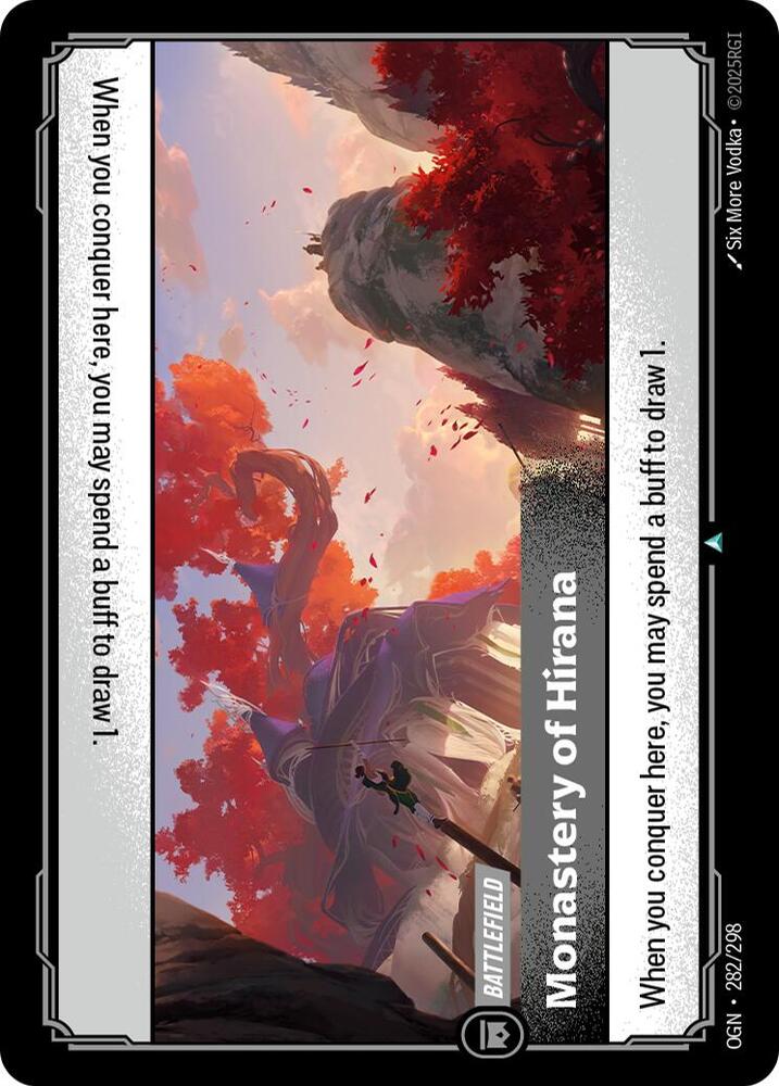 Monastery of Hirana - Origins (Uncommon) [OGN-282] — riftbound card Main image