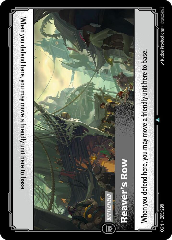 Reaver's Row - Origins (Uncommon) [OGN-285] — riftbound card