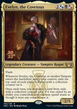 Evelyn, the Covetous (V.1) - Streets of New Capenna: Promos (Rare) [PSNC-184] Immagine principale del prodotto