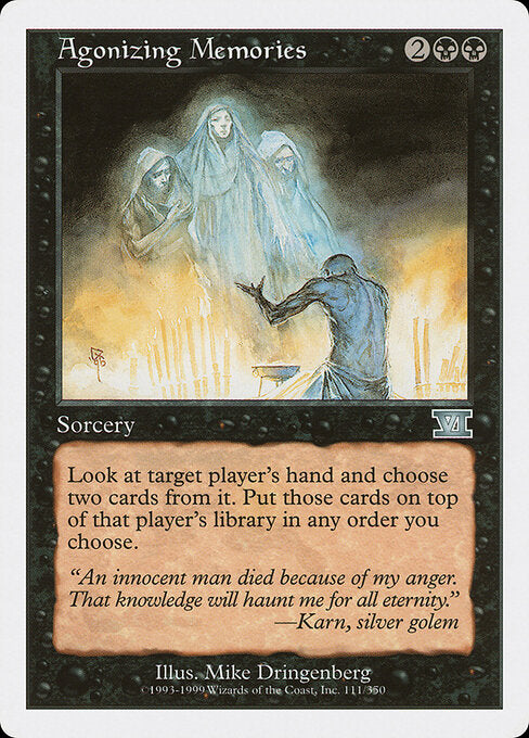 Agonizing Memories – Classic Sixth Edition (6ED-111) Magic: The Gathering card Image principale du produit