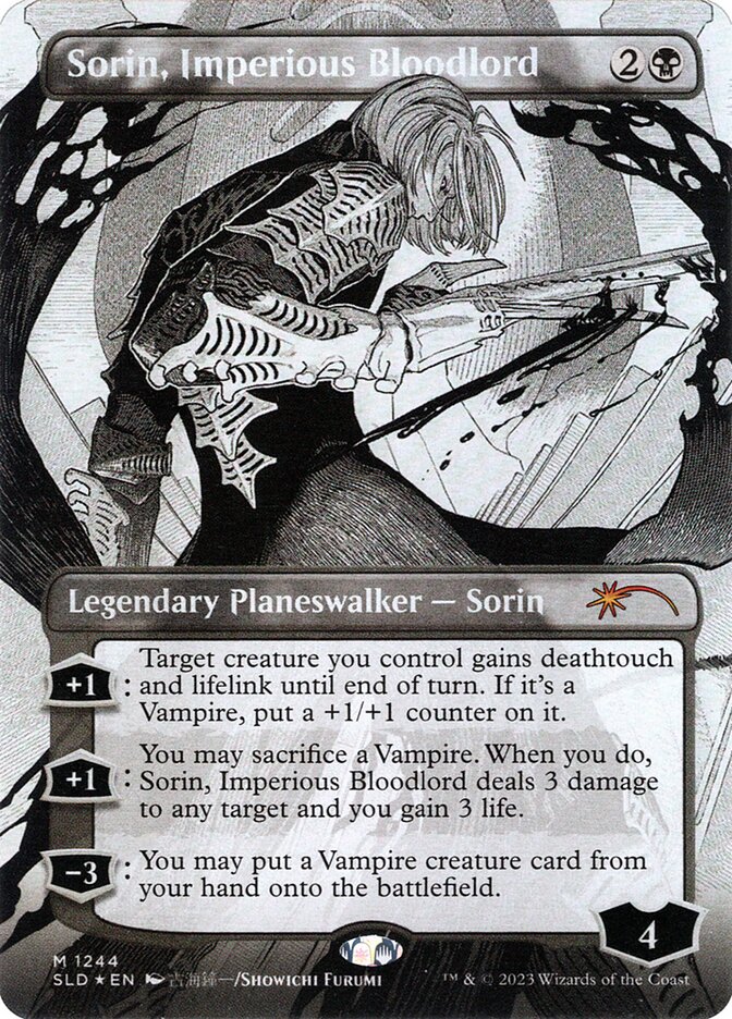 Magic-kaart Sorin, Imperious Bloodlord SLD-1244 uit Secret Lair Drop (Mythic)