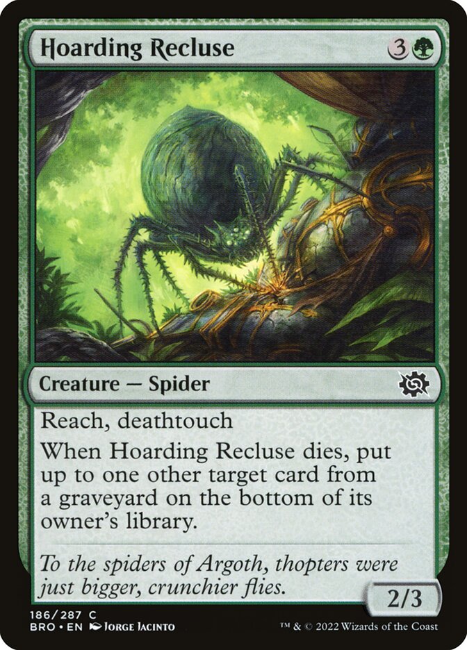 Hoarding Recluse - The Brothers' War (Common) [BRO-186]