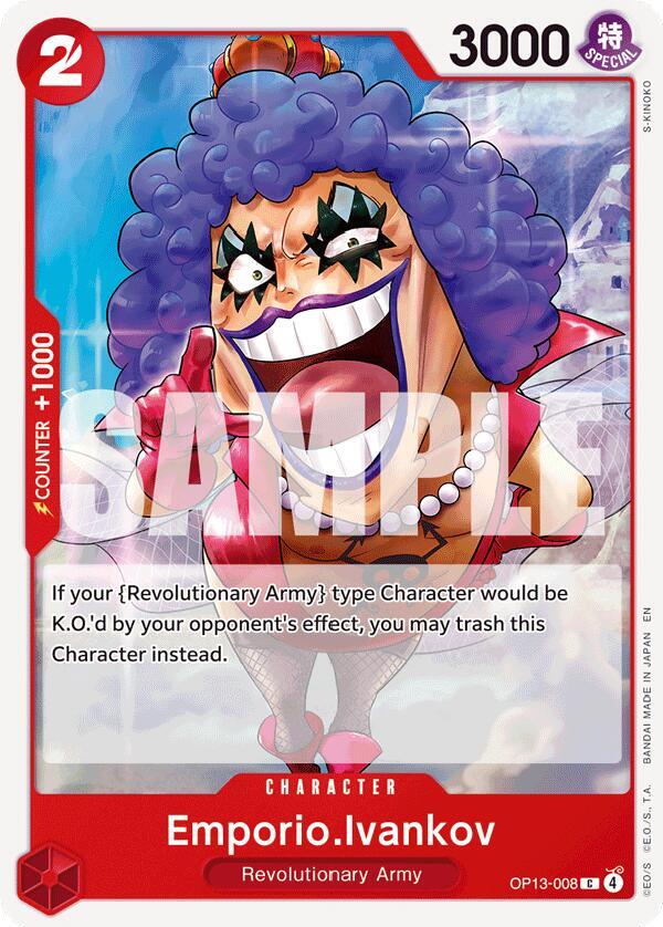 Emporio.Ivankov (OP13-008) - Carrying on his Will (Common) [OP13-008] — one-piece card