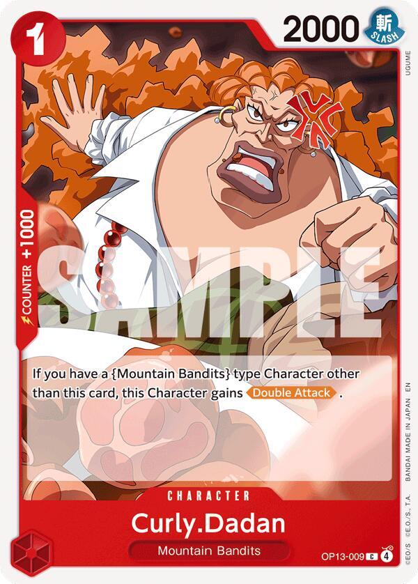 Curly.Dadan (OP13-009) - Carrying on his Will (Common) [OP13-009] — one-piece card