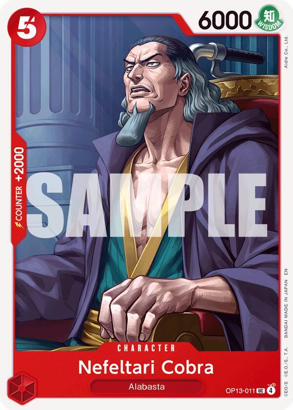 Nefeltari Cobra (OP13-011) - Carrying on his Will (Uncommon) [OP13-011] — one-piece card