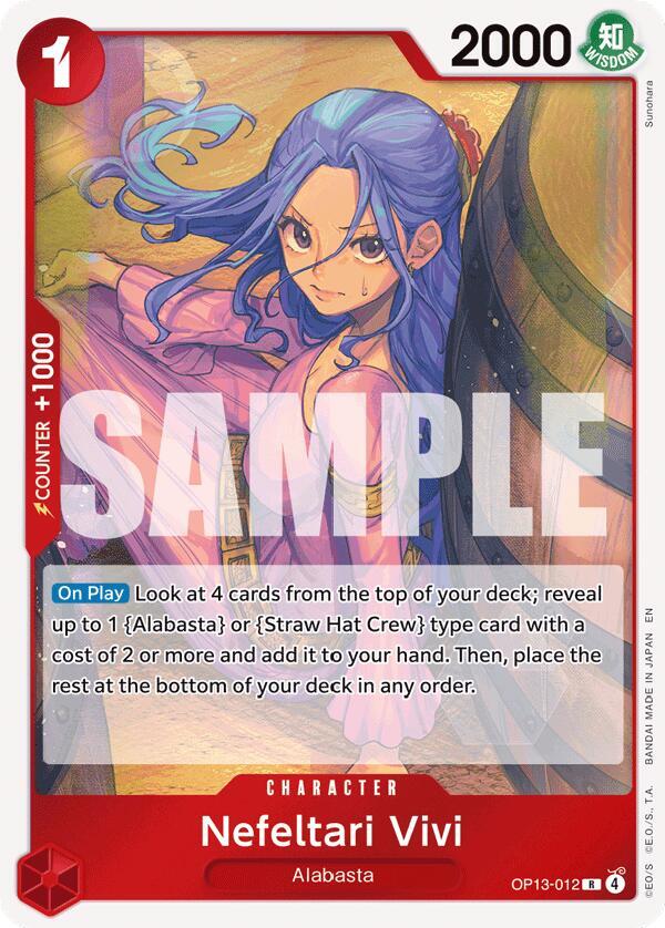 Nefeltari Vivi (OP13-012) - Carrying on his Will (Rare) [OP13-012] — one-piece card
