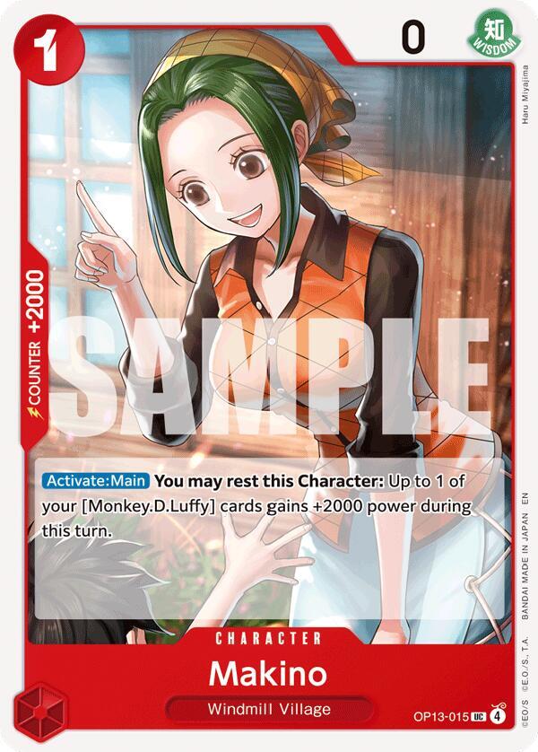 Makino (OP13-015) - Carrying on his Will (Uncommon) [OP13-015] — one-piece card