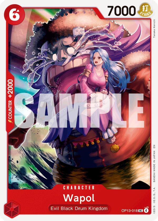 Wapol (OP13-018) - Carrying on his Will (Uncommon) [OP13-018] — one-piece card Immagine principale del prodotto