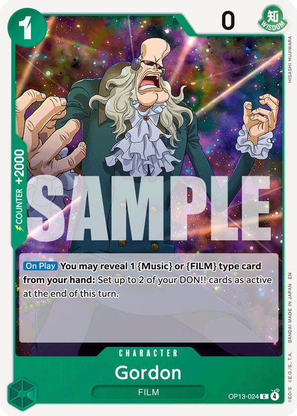 Gordon (OP13-024) - Carrying on his Will (Common) [OP13-024] — one-piece card Immagine principale del prodotto