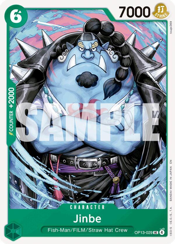 Jinbe (OP13-029) - Carrying on his Will (Uncommon) [OP13-029] — one-piece card