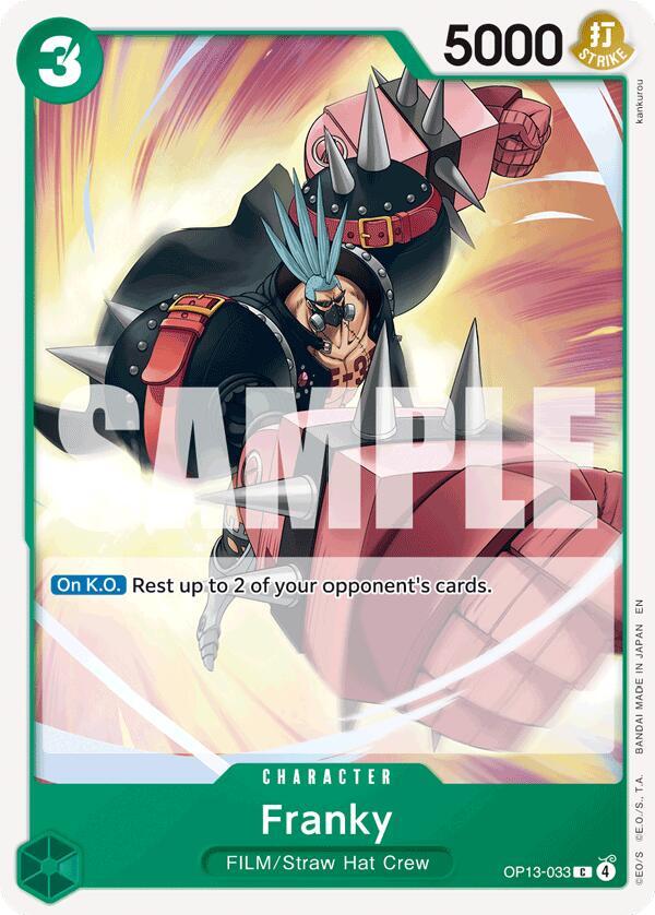 Franky (OP13-033) - Carrying on his Will (Common) [OP13-033] — one-piece card