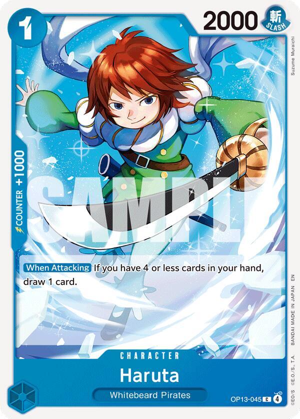 Haruta (OP13-045) - Carrying on his Will (Common) [OP13-045] — one-piece card