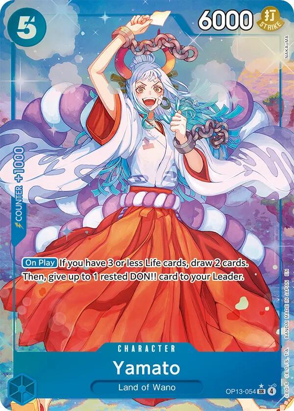 Yamato (OP13-054) (V.2) - Carrying on his Will (Alternate Art) [OP13-054] — one-piece card