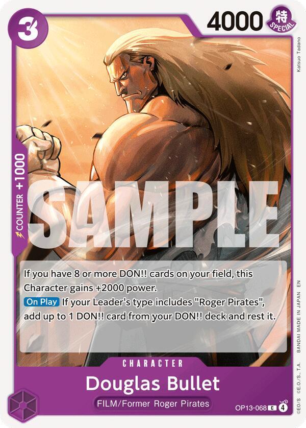 Douglas Bullet (OP13-068) - Carrying on his Will (Common) [OP13-068] — one-piece card Immagine principale del prodotto