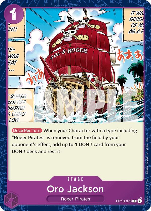 Oro Jackson (OP13-078) - Carrying on his Will (Common) [OP13-078] — one-piece card Immagine principale del prodotto