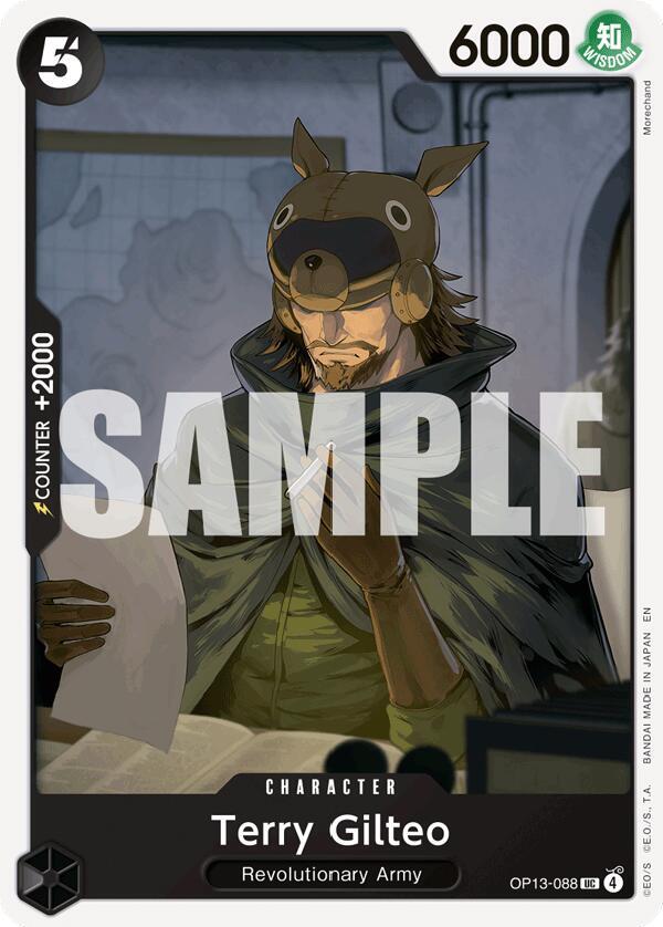 Terry Gilteo (OP13-088) - Carrying on his Will (Uncommon) [OP13-088] — one-piece card Immagine principale del prodotto