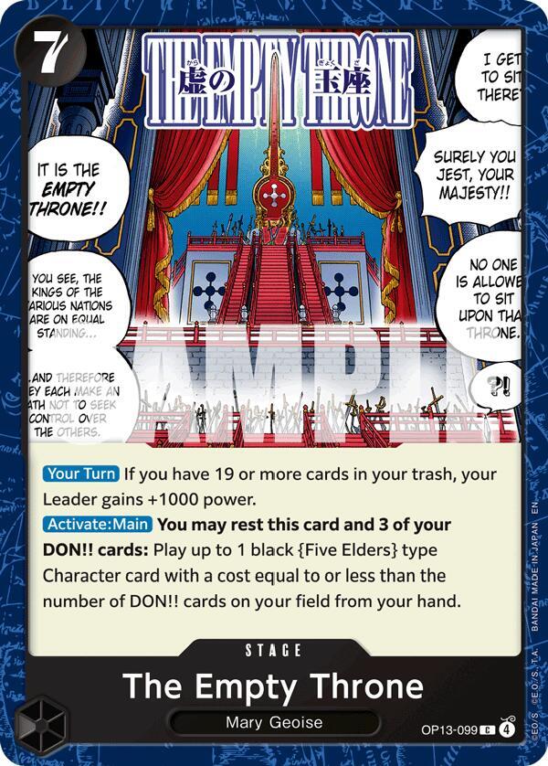 The Empty Throne (OP13-099) - Carrying on his Will (Common) [OP13-099] — one-piece card