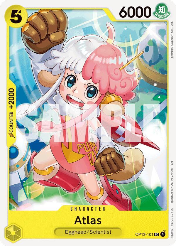 Atlas (OP13-101) - Carrying on his Will (Uncommon) [OP13-101] — one-piece card Main image