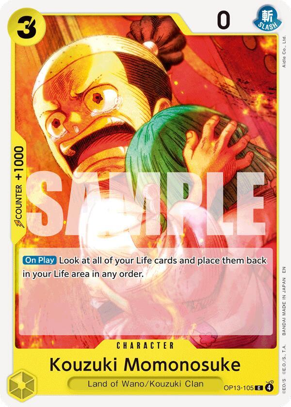 Kouzuki Momonosuke (OP13-105) - Carrying on his Will (Common) [OP13-105] — one-piece card