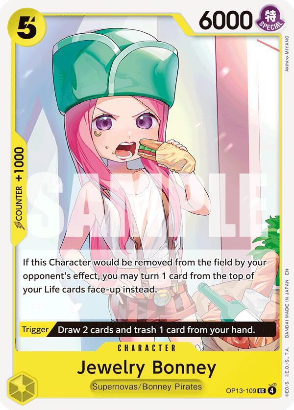 Jewelry Bonney (OP13-109) - Carrying on his Will (Uncommon) [OP13-109] — one-piece card