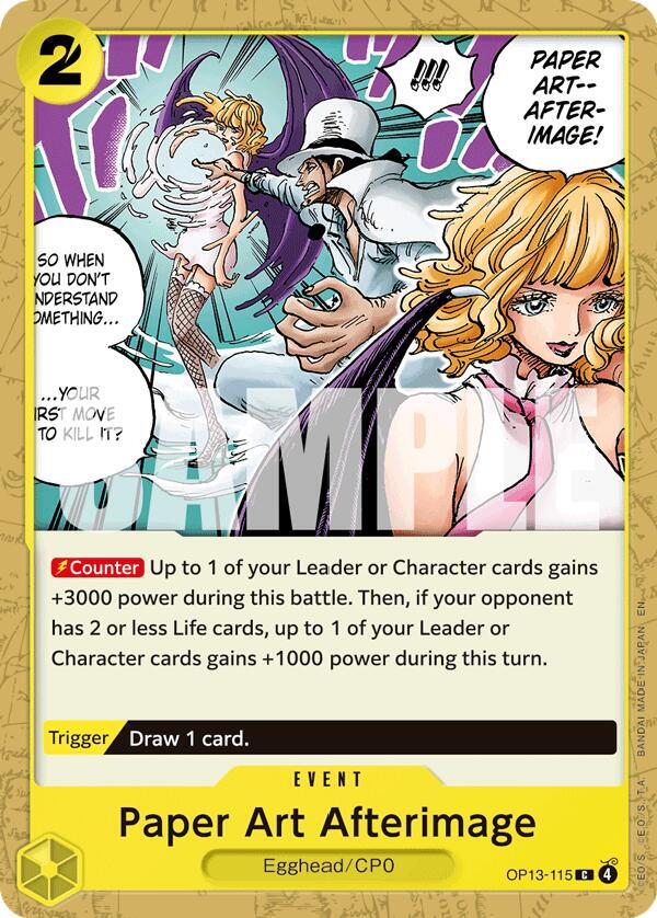 Paper Art Afterimage (OP13-115) - Carrying on his Will (Common) [OP13-115] — one-piece card
