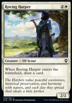 Roving Harper - Commander Legends: Battle for Baldur's Gate (Common) [CLB-40] Hover Image