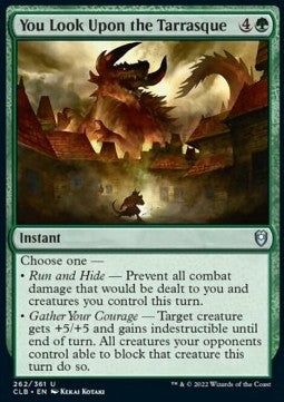 You Look Upon the Tarrasque - Commander Legends: Battle for Baldur's Gate (Uncommon) [CLB-262] Immagine principale del prodotto