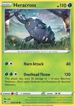 Heracross - Astral Radiance (Common) [ASR-008] Hover Image