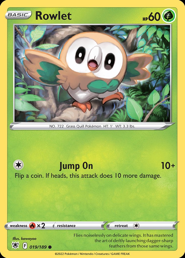 Rowlet - Astral Radiance (Common) [ASR-019] Image principale du produit