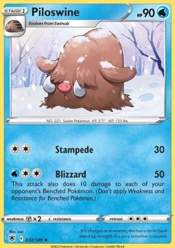 Piloswine - Astral Radiance (Uncommon) [ASR-032] Hover Image