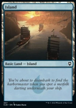 Island (V.3) - Commander Legends: Battle for Baldur's Gate: Extras (Land) [XCLB-457]
