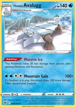 Hisuian Avalugg - Astral Radiance (Rare) [ASR-048] Hover Image