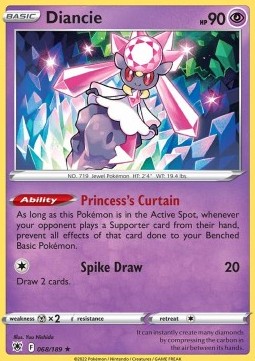 Diancie - Astral Radiance (Holo Rare) [ASR-068] Main image