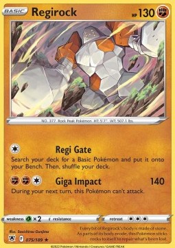 Regirock - Astral Radiance (Rare) [ASR-075] Immagine principale del prodotto