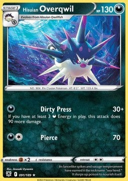 Hisuian Overqwil - Astral Radiance (Rare) [ASR-091] Hover Image