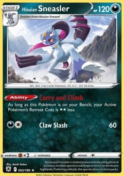 Hisuian Sneasler - Astral Radiance (Holo Rare) [ASR-093] Hoofdafbeelding