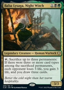 Baba Lysaga, Night Witch - Commander Legends: Battle for Baldur's Gate (Rare) [CLB-266] Hauptbild