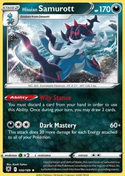 Hisuian Samurott - Astral Radiance (Holo Rare) [ASR-100] Hover Image