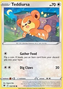 Teddiursa - Astral Radiance (Common) [ASR-122] Immagine principale del prodotto