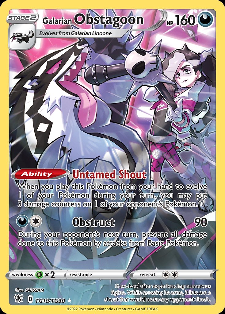 Galarian Obstagoon - Astral Radiance (Holo Rare) [ASR-TG10] Hauptbild