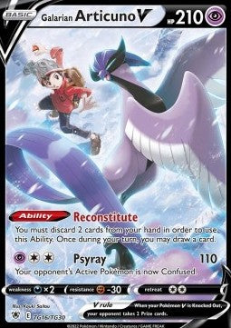 Galarian Articuno V - Astral Radiance (Ultra Rare) [ASR-TG16] Hover Image