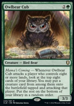Owlbear Cub - Commander Legends: Battle for Baldur's Gate (Rare) [CLB-246] Hover Image