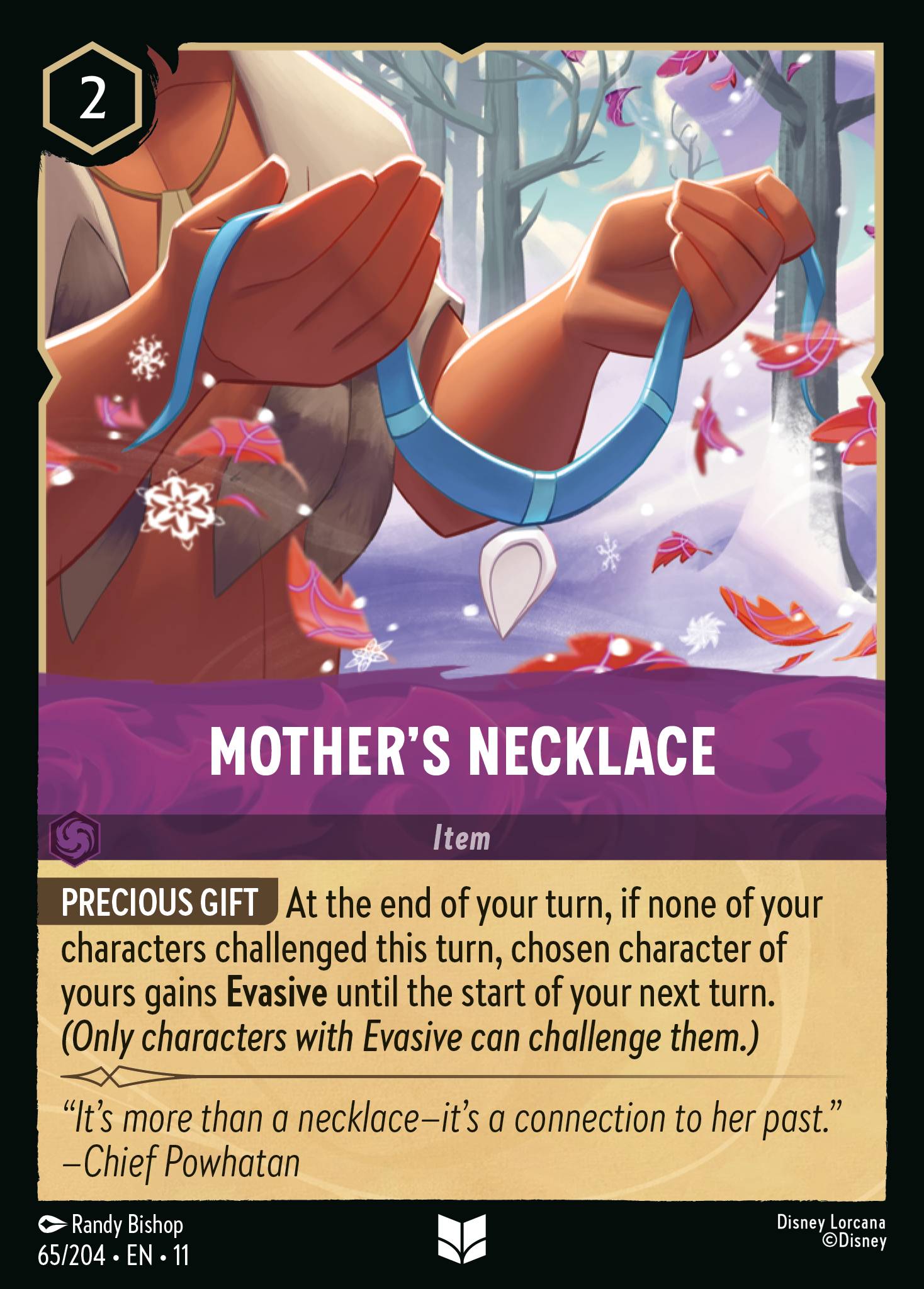 Mother's Necklace — Winterspell (11WSP-65) Disney Lorcana card