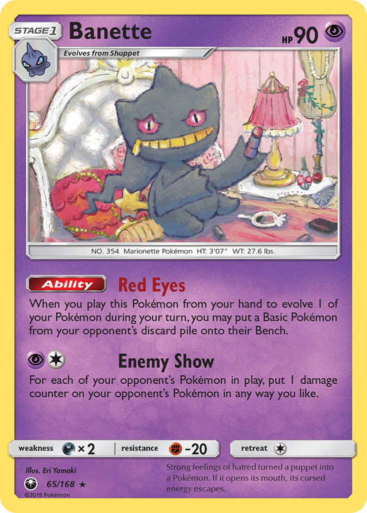 Banette – Celestial Storm 65 – Pokémon TCG single card