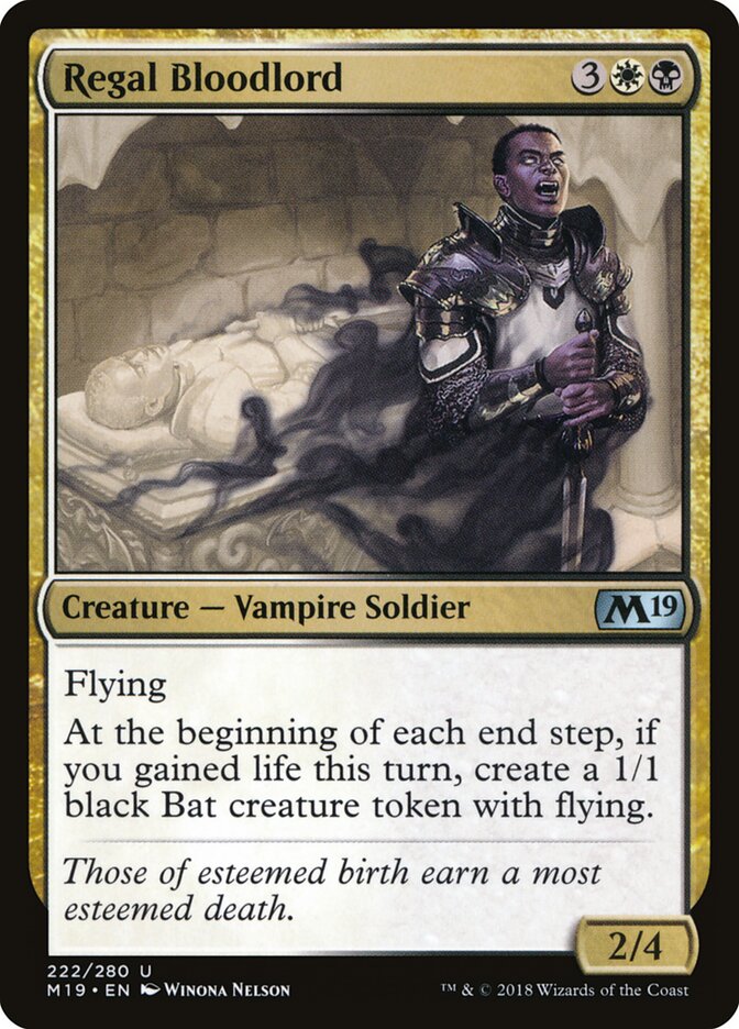 Regal Bloodlord - Core 2019 (Uncommon) [M19-222]