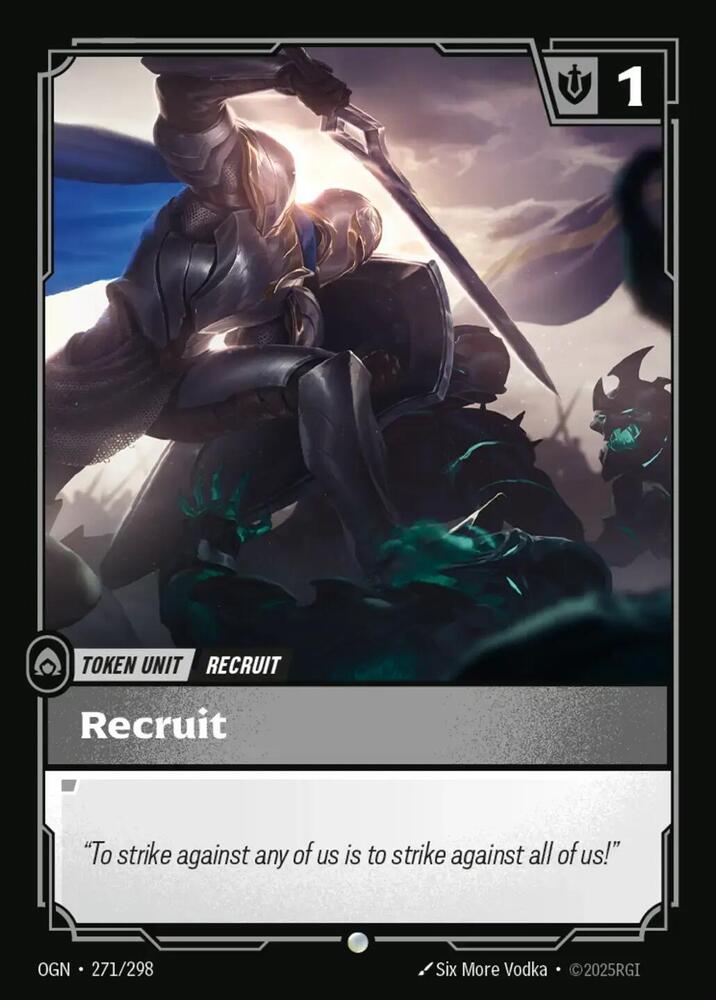 Recruit (V.1 - Common) - Origins (Common) [OGN-271] — riftbound card