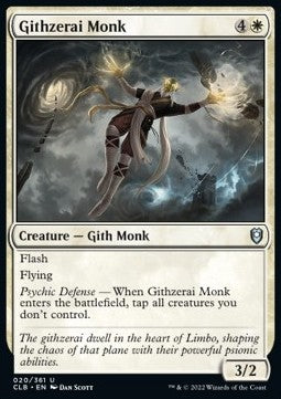 Githzerai Monk - Commander Legends: Battle for Baldur's Gate (Uncommon) [CLB-20] Hauptbild