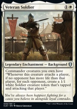 Veteran Soldier - Commander Legends: Battle for Baldur's Gate (Uncommon) [CLB-48] Immagine principale del prodotto